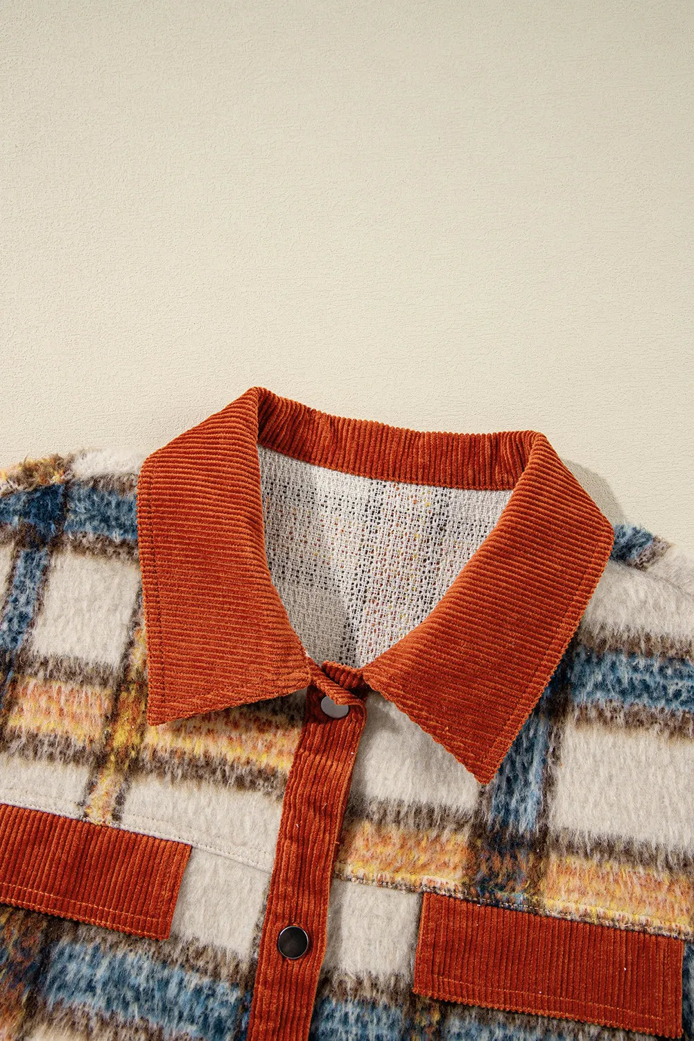 Hazel Blues® | Plaid Button Down Jacket