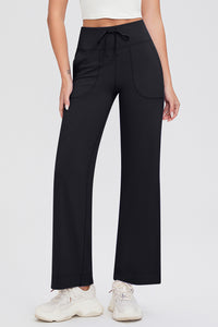 Hazel Blues® |  Basic Bae Drawstring High Waist Pants with Pockets