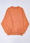 Hazel Blues® |  Mock Neck Dropped Shoulder Sweatshirt