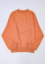 Hazel Blues® |  Mock Neck Dropped Shoulder Sweatshirt
