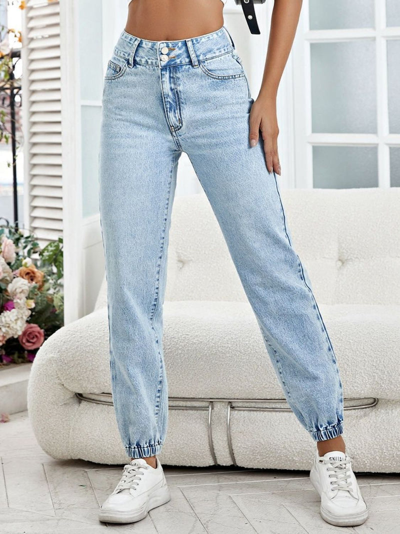 Hazel Blues® |  High Waist Jeans with Pockets