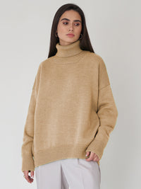 Hazel Blues® |  Turtleneck Long Sleeve Sweater