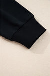 Hazel Blues® |  Evergreen Varsity Striped Detail Drop Shoulder Oversized Sweatshirt