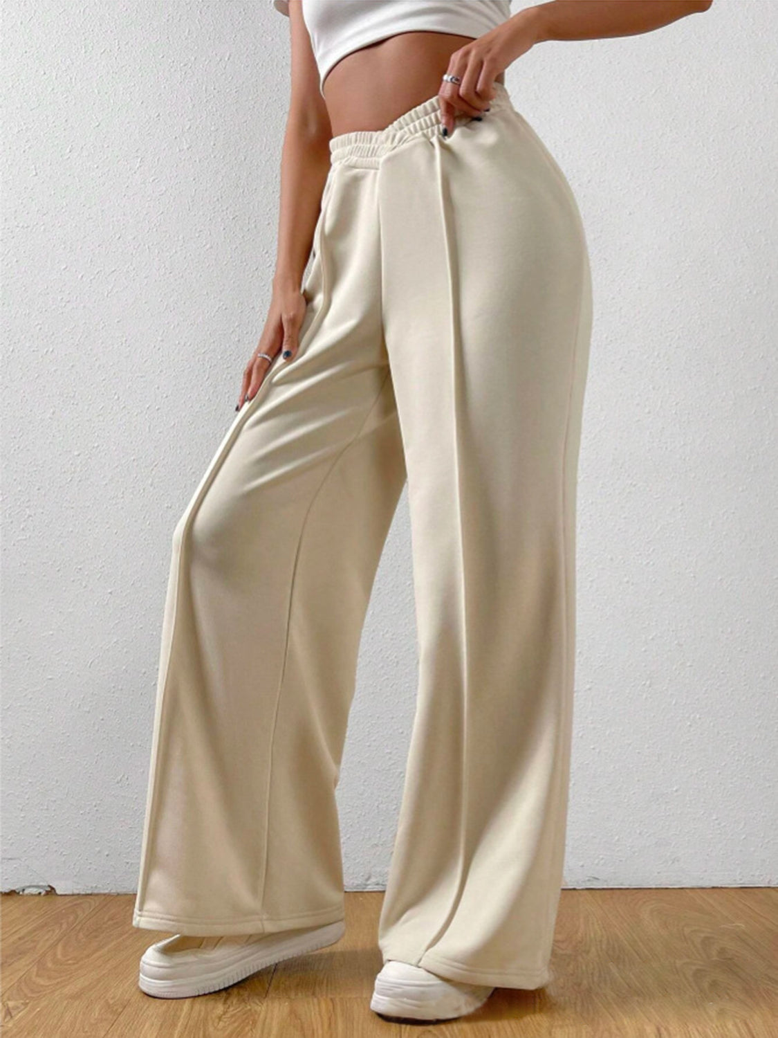 Hazel Blues® |  Elastic Waist Wide Leg Pants