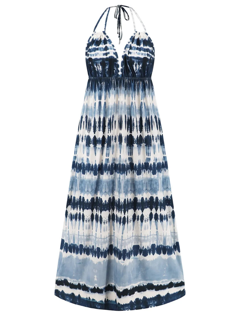 Hazel Blues | Tie-Dye Halter Neck Dress Hazel Blues | Tie-Dye Halter Neck Dress