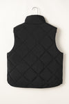 Hazel Blues® |  Snap Down Texture Vest Coat with Pockets