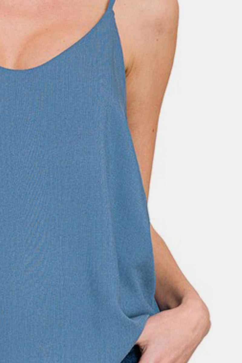 Hazel Blues® |  Zenana Two Layered Spaghetti Strap Cami