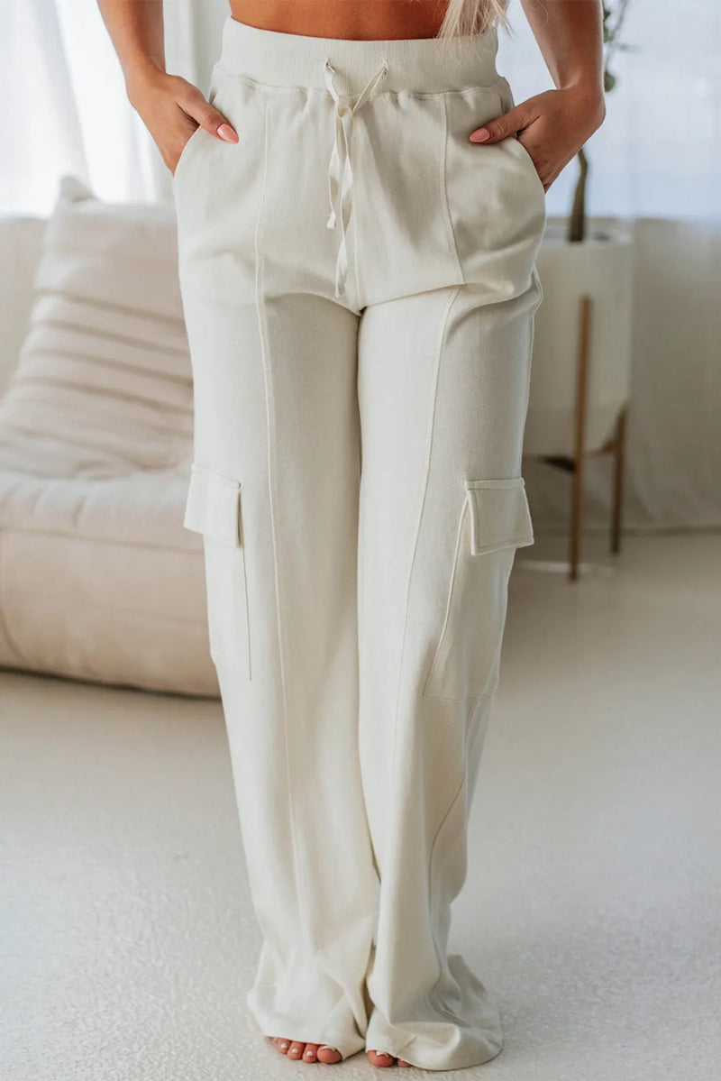 Hazel Blues® |  Drawstring High Waist Pants with Pockets