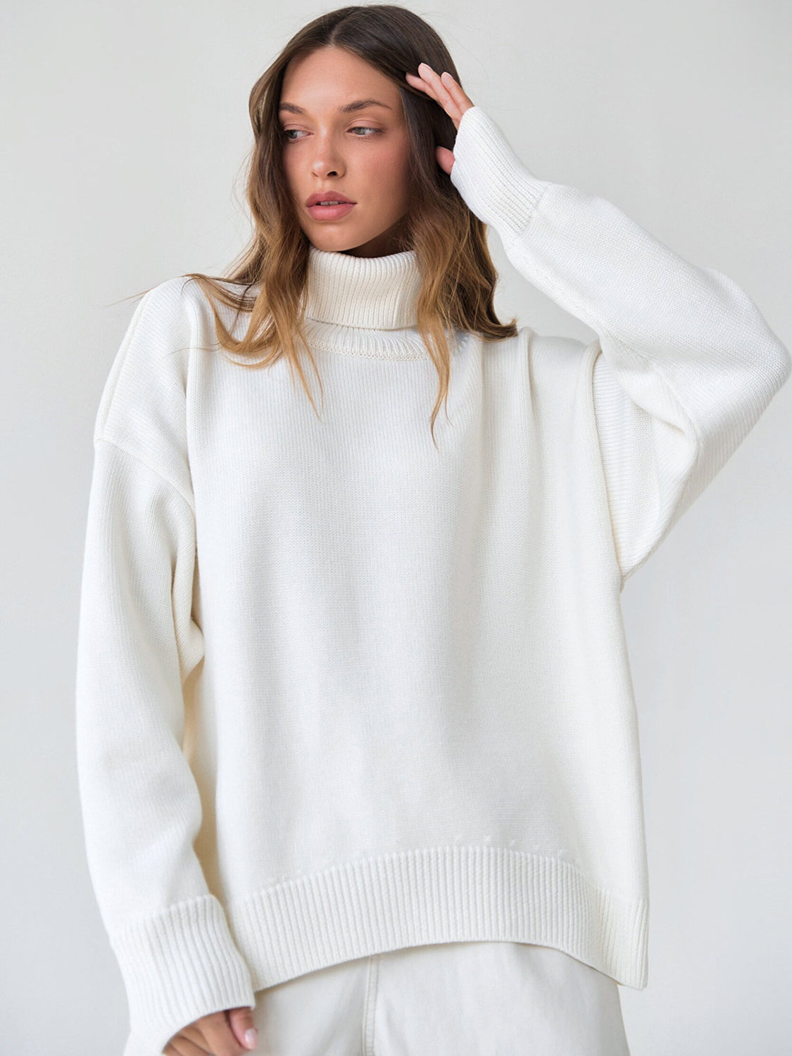 Hazel Blues® |  Turtleneck Long Sleeve Sweater