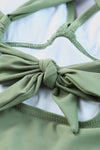 Hazel Blues® |  Tie Back Sleeveless Swim Dress and Bottoms Set
