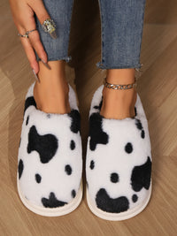 Hazel Blues® |  Animal Print Faux Fur Slippers