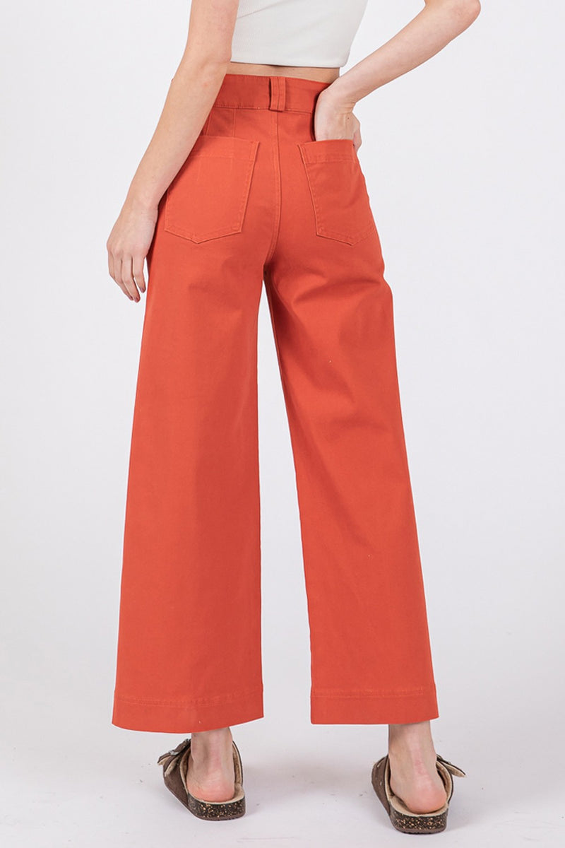 Hazel Blues® |  SAGE + FIG Wide Leg Cropped Pants