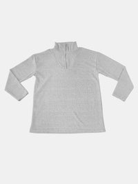 Hazel Blues® |  Quarter Zip Long Sleeve Top