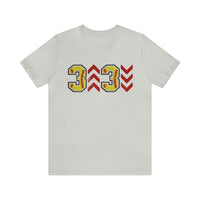 Hazel Blues® |  Adult: 3 Up 3 Down Softball Graphic Tee