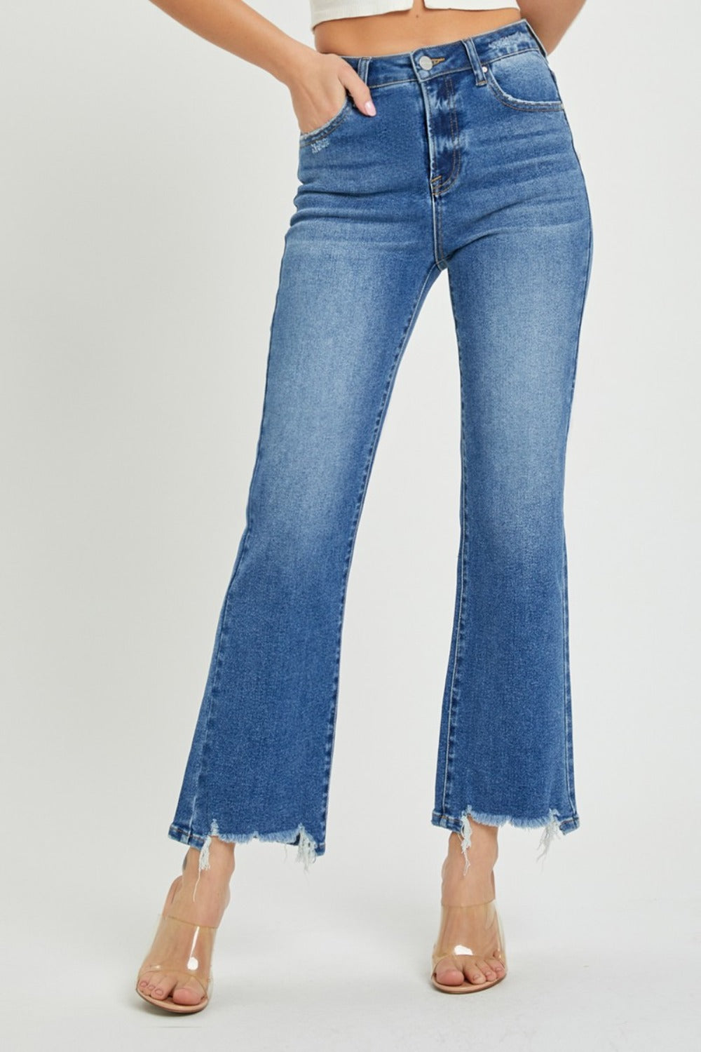 Hazel Blues® |  RISEN High Rise Straight Jeans