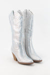 Hazel Blues® |  RHINESTONE JEWELED MID-CALF GLAM WESTERN BOOTS