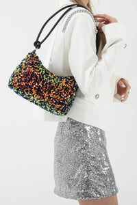 Hazel Blues® |  Sequin Double Strap Shoulder Bag