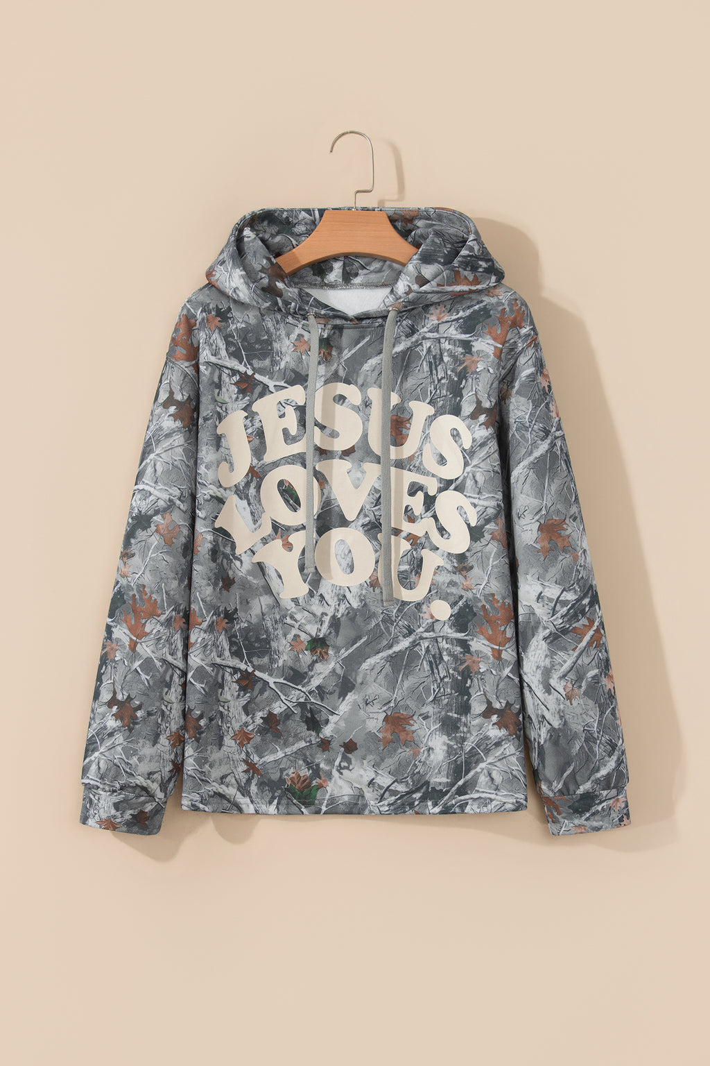 JESUS LOVES YOU Camo Tunic Hoodie