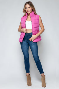 Hazel Blues® |  Snobbish Zip Up Turtleneck Vest with Pockets