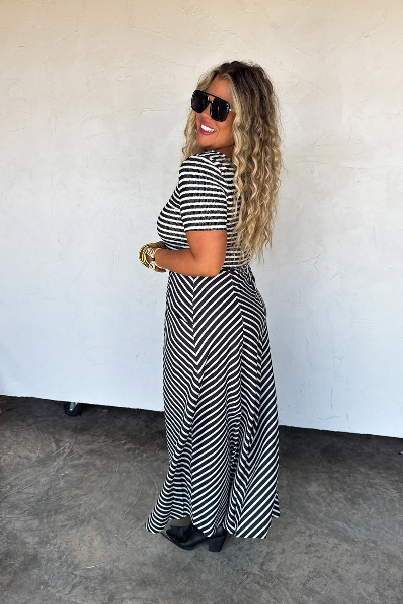 Hazel Blues® |  PREORDER: Calista Stripe Dress