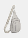 Hazel Blues® |  PU Leather Crossbody Bag with Two Detachable Strap