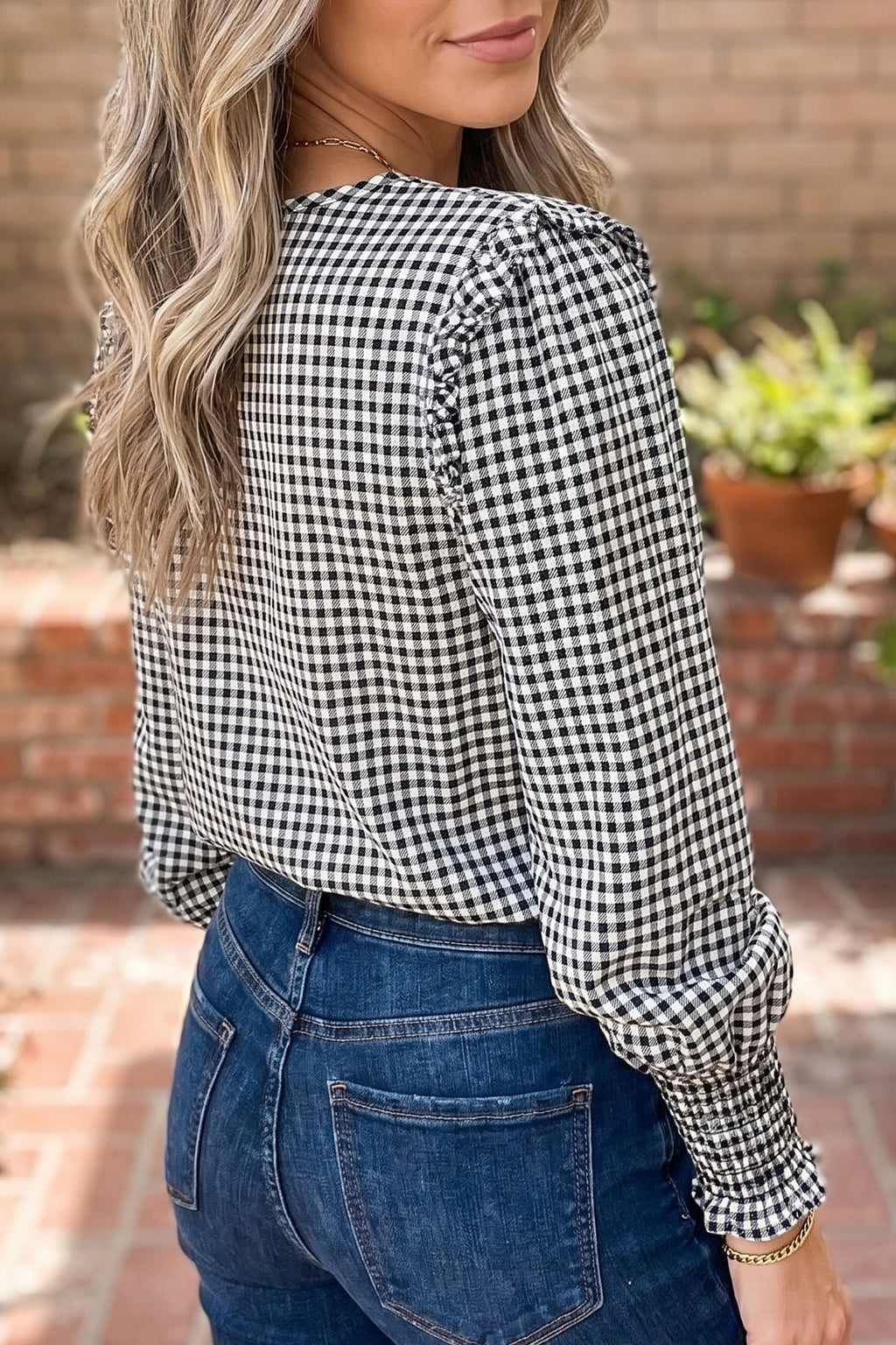 Hallie Rae Plaid Blouse