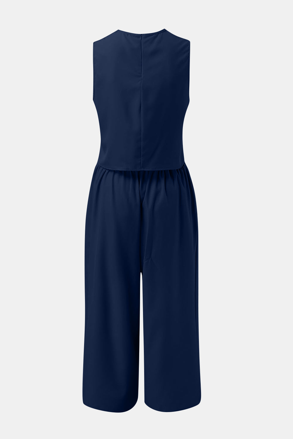 Hazel Blues® |  Round Neck Top and Wide Leg Pants Set