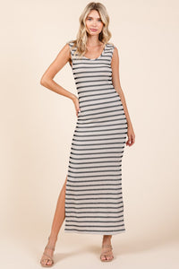 Hazel Blues® |  Mittoshop Striped Scoop Neck Sleeveless Maxi Dress