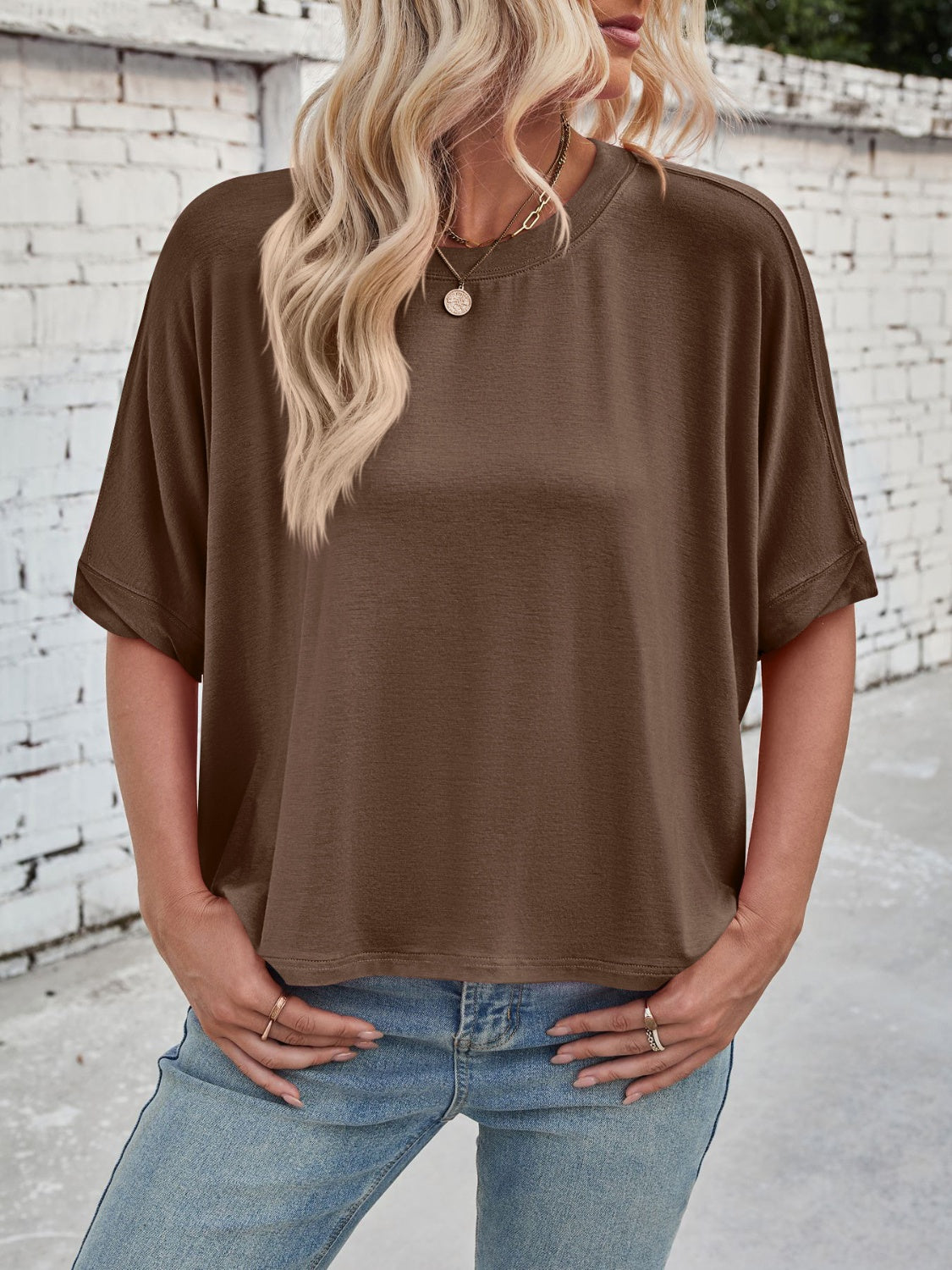 Hazel Blues® |  Lovelet Round Neck Half Sleeve T-Shirt