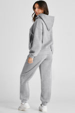 Hazel Blues® |  Dropped Shoulder Long Sleeve Hoodie and Pants Active Set