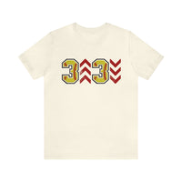 Hazel Blues® |  Adult: 3 Up 3 Down Softball Graphic Tee