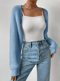 Hazel Blues® |  Honey Open Front Long Sleeve Cropped Cardigan