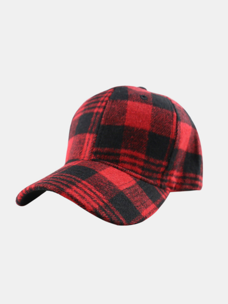 Hazel Blues® |  Plaid Adjustable Cotton Baseball Cap