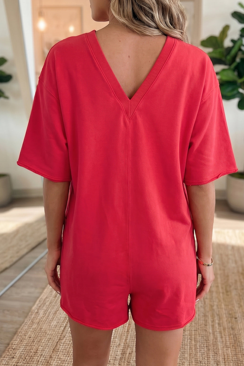 Camille Hope Red Romper