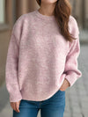 Hazel Blues® |  Round Neck Long Sleeve Sweater