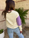 Hazel Blues® |  Finnley Colorblock Pullover in Four Colors