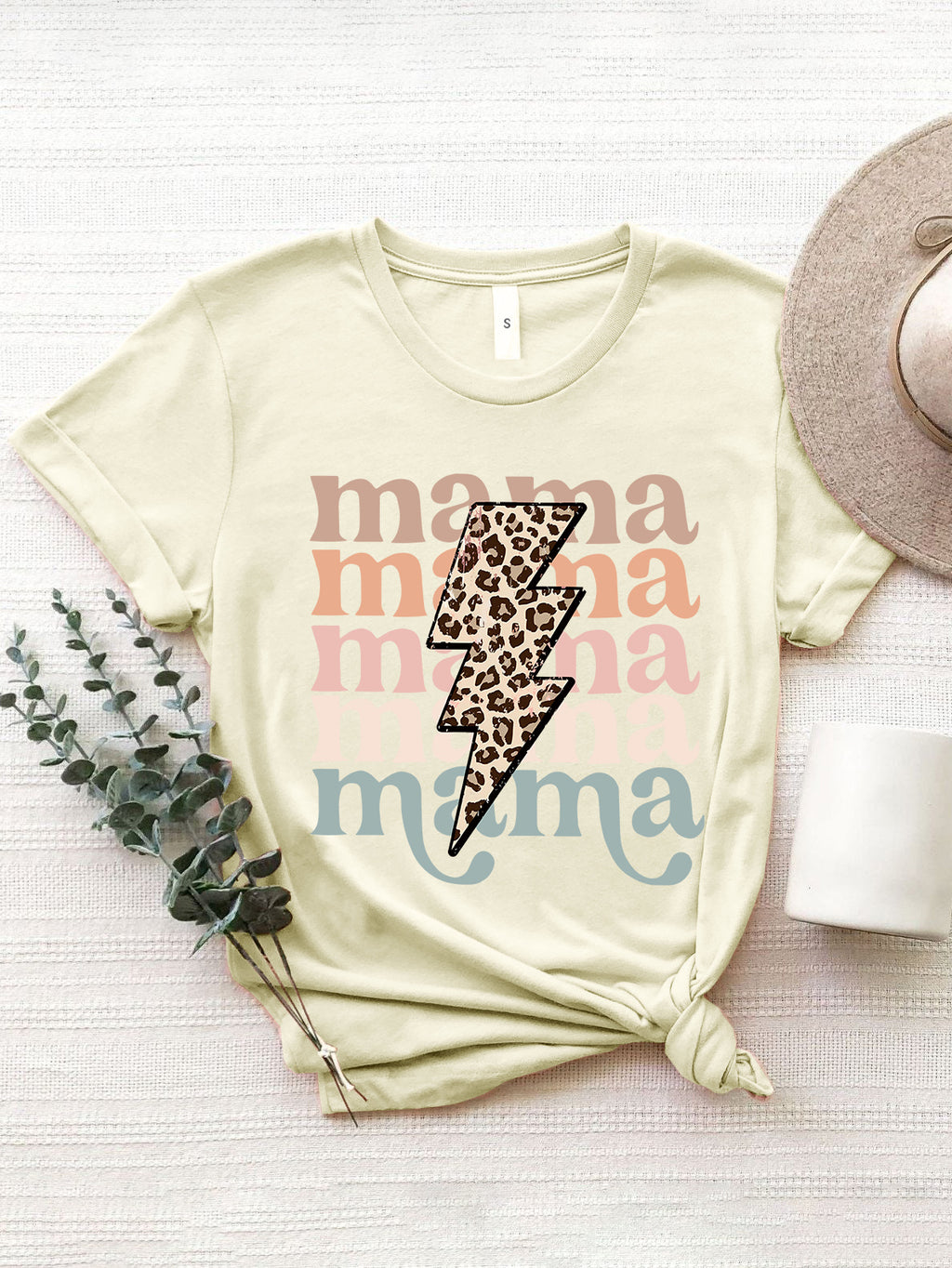 Hazel Blues® |  MAMA Round Neck Short Sleeve T-Shirt