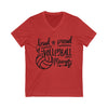 Hazel Blues® |  Loud & Proud Volleyball Graphic V-Neck Tee