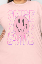 Hazel Blues® |  Smile-Face Graphic T-Shirt