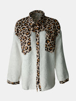 Hazel Blues® |  Fuzzy Button Up Long Sleeve Jacket