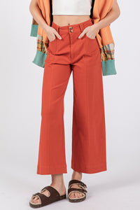 Hazel Blues® |  SAGE + FIG Wide Leg Cropped Pants