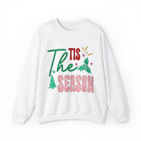 3Blues Designs |   Hazel Blues® |  Tis the Season Faux Glitter Chenille Crewneck Sweatshirt