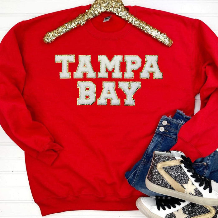 Hazel Blues® | Game Day Patch Sweatshirt: TAMPA BAY