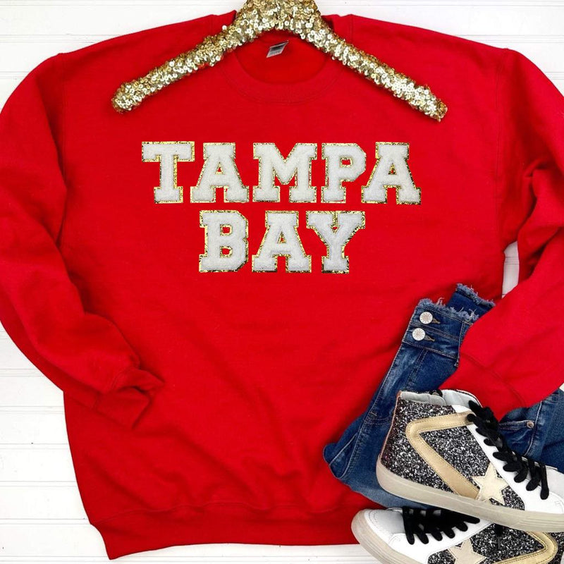 Hazel Blues® | Game Day Patch Sweatshirt: TAMPA BAY