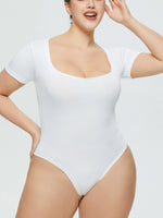 Hazel Blues® |  Square Neck Short Sleeve Bodysuit