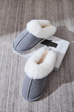 Hazel Blues® |  Faux Fur Round Toe Slippers