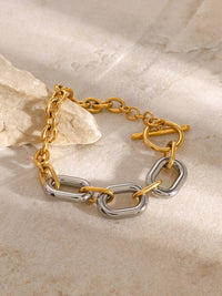 Hazel Blues® |  18K Gold-Plated Stainless Steel Chain Bracelet