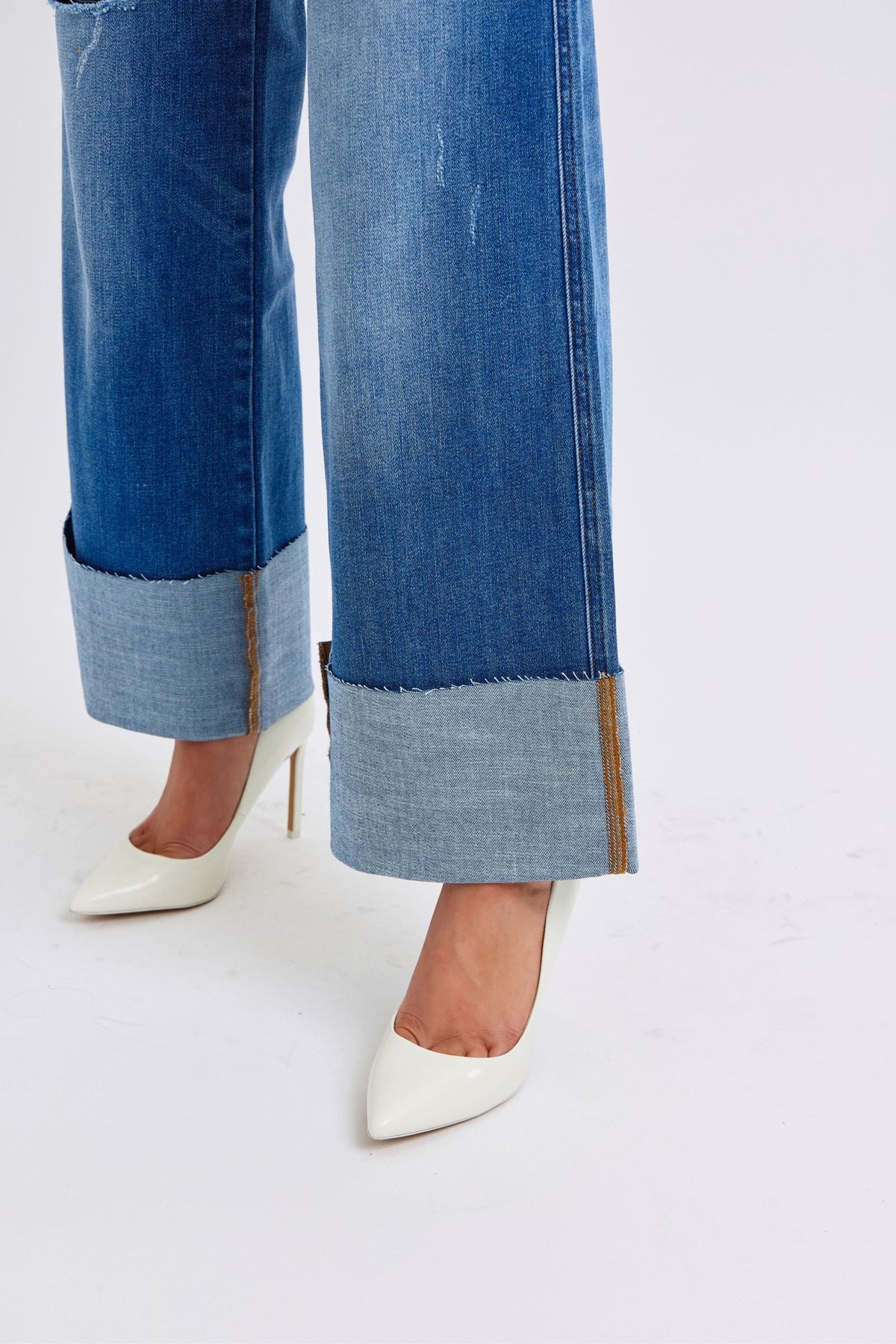 Hazel Blues® |  Judy Blue Distressed High Waist Wide Leg Jeans