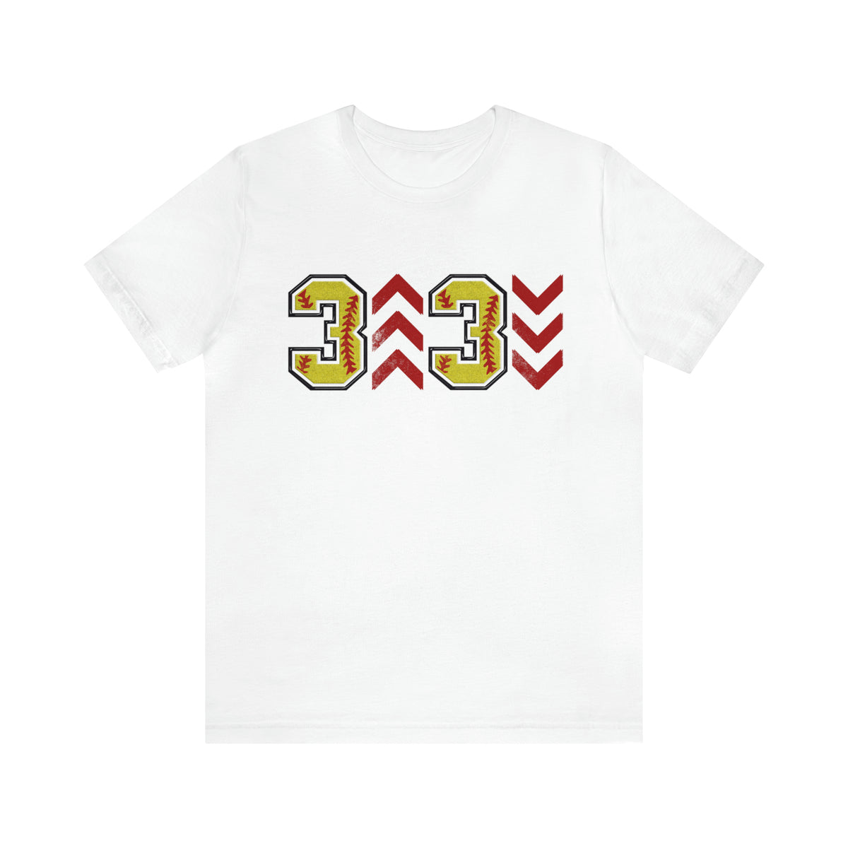 Hazel Blues® |  Adult: 3 Up 3 Down Softball Graphic Tee