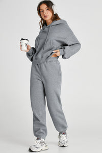 Hazel Blues® |  Dropped Shoulder Hooded Top and Pants Active Set